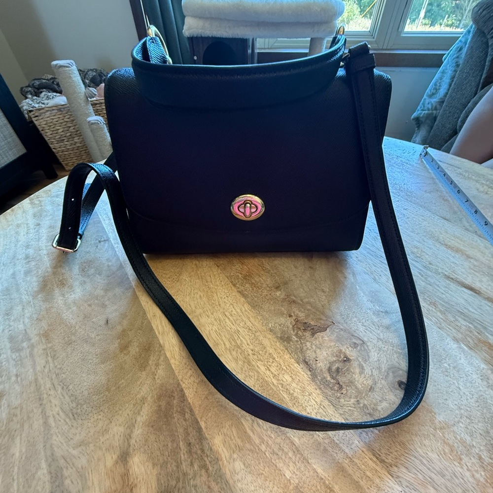 Coach Tilly Top Handle Satchel In Black